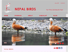 Tablet Screenshot of nepalbirds.com